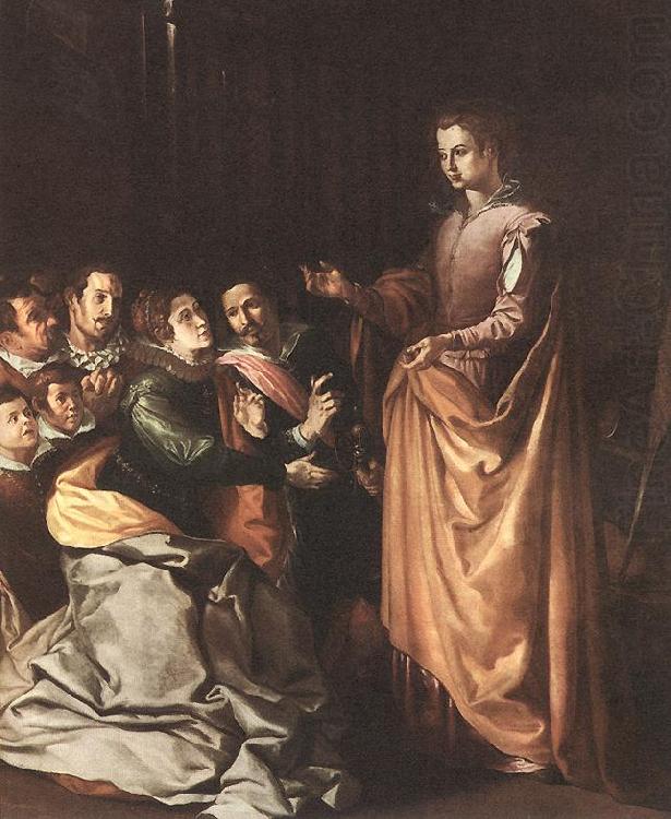 St Catherine Appearing to the Prisoners sf, HERRERA, Francisco de, the Elder